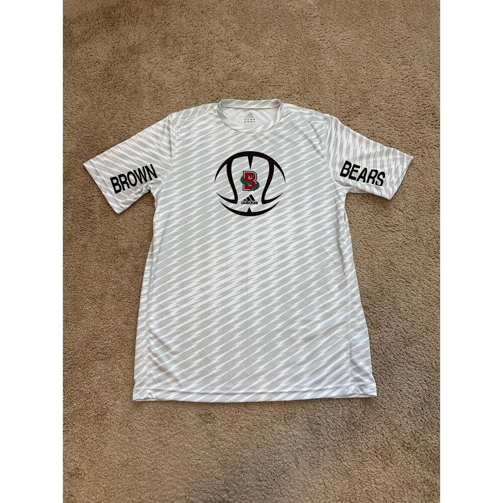 Brown University Bears Adidas Basketball Men’s Athletic Shirt Size Large